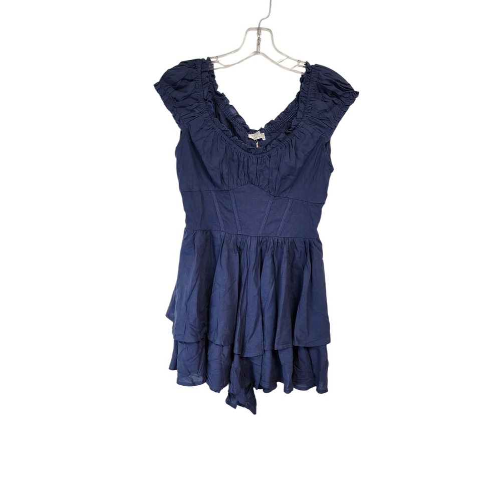 Shop Neighbor Romper Womens Size M‎ Navy Blue New With Tags